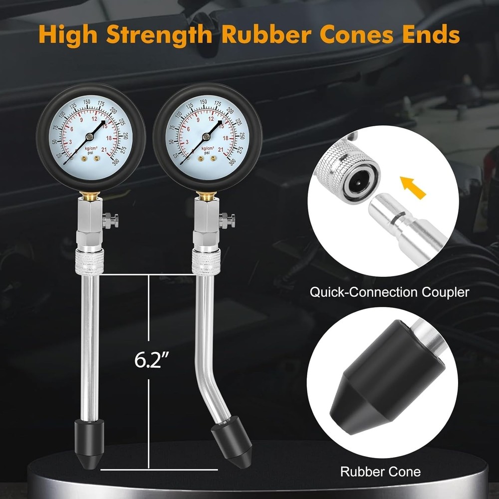 Ultimate 8-Piece Petrol Engine Compression Kit - Easy & Accurate Results