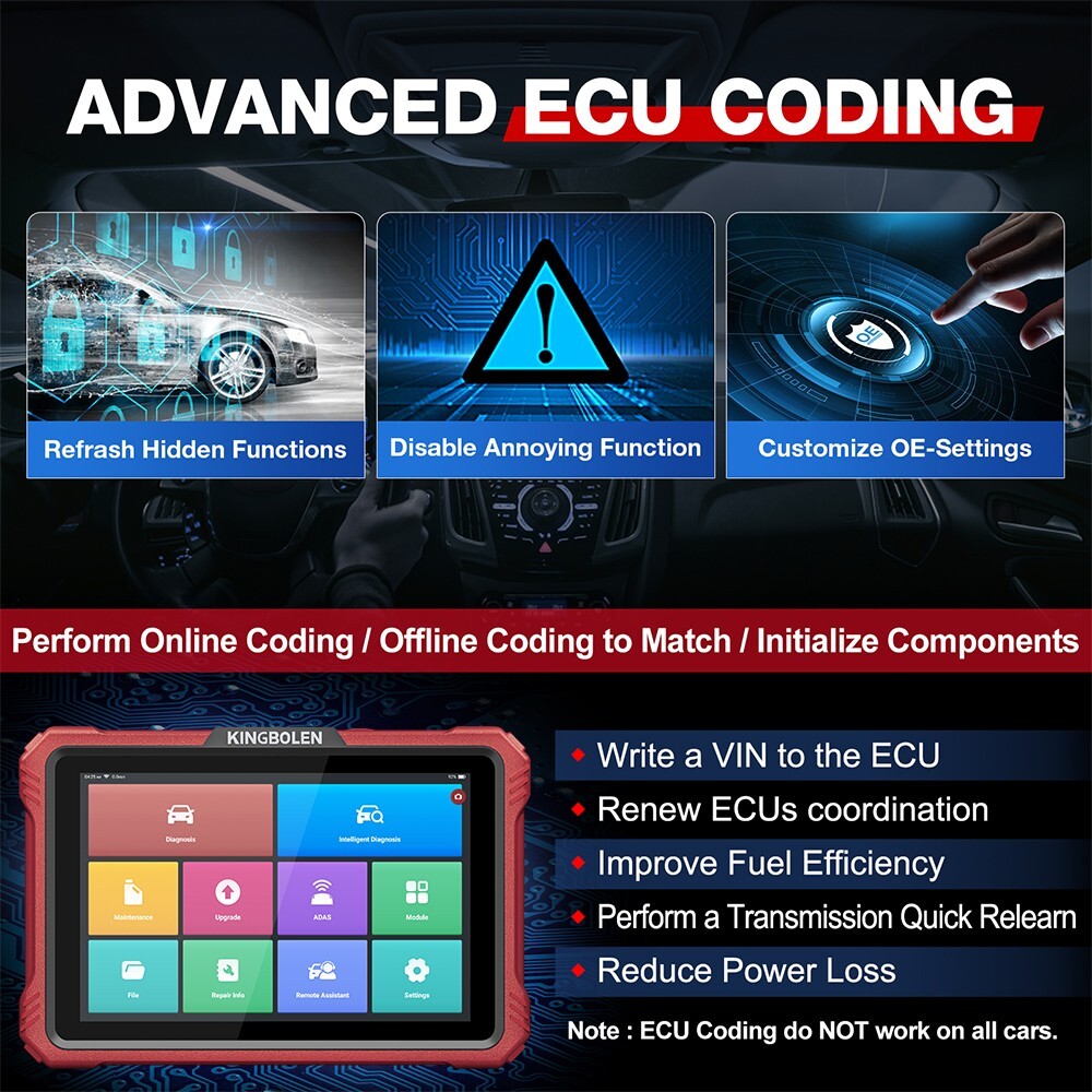 Kingbolen K10 ELITE OBD2 Car Diagnostic Tool Bidirectional Scanner Key Coding