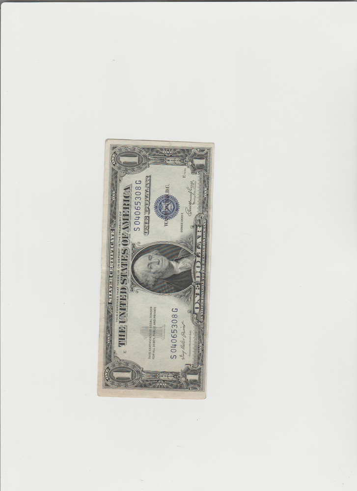 Lightly Circulated 1935-E Silver Certificate