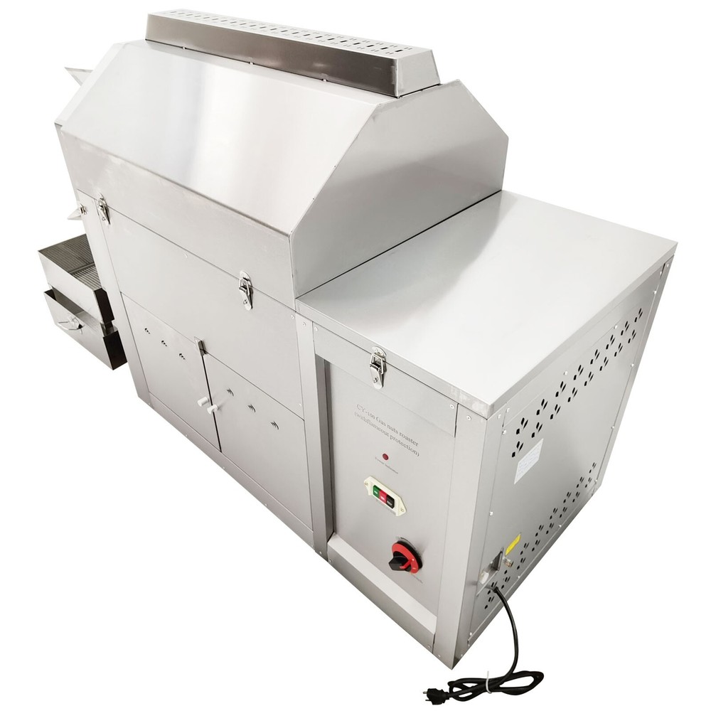 110LB LPG/NG Heating Nut Cocoa Coffee Bean Roaster Coffee Roasting Machine