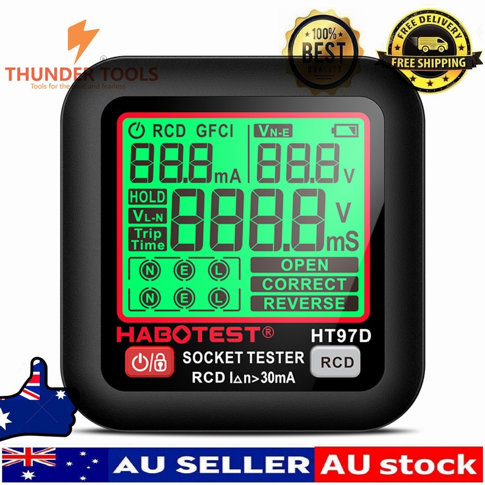 Thunder Tools HABOTEST HT97D Digital Socket Tester Voltage Test