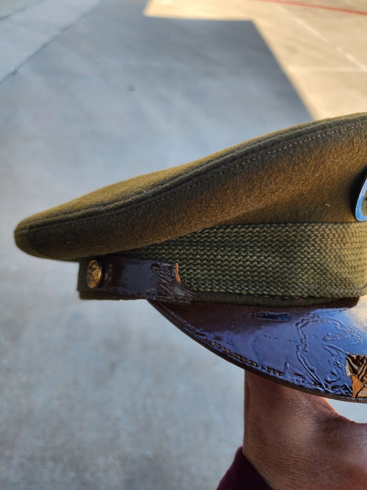 US WW2 Army Air Corps? CRUSHER Visor Hat? Cap READ 1ST