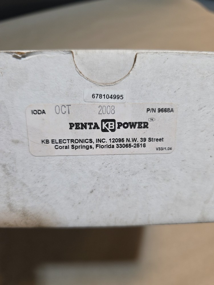 KB Electronics 9668 9668A Variable Speed Drive Inverter