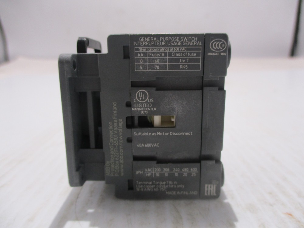 NEW ABB OT40FT3 DISCONNECT SWITCH