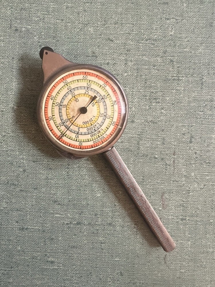 Vintage Opisometer Curvimeter Map Measuring Drafting Instrument Germany