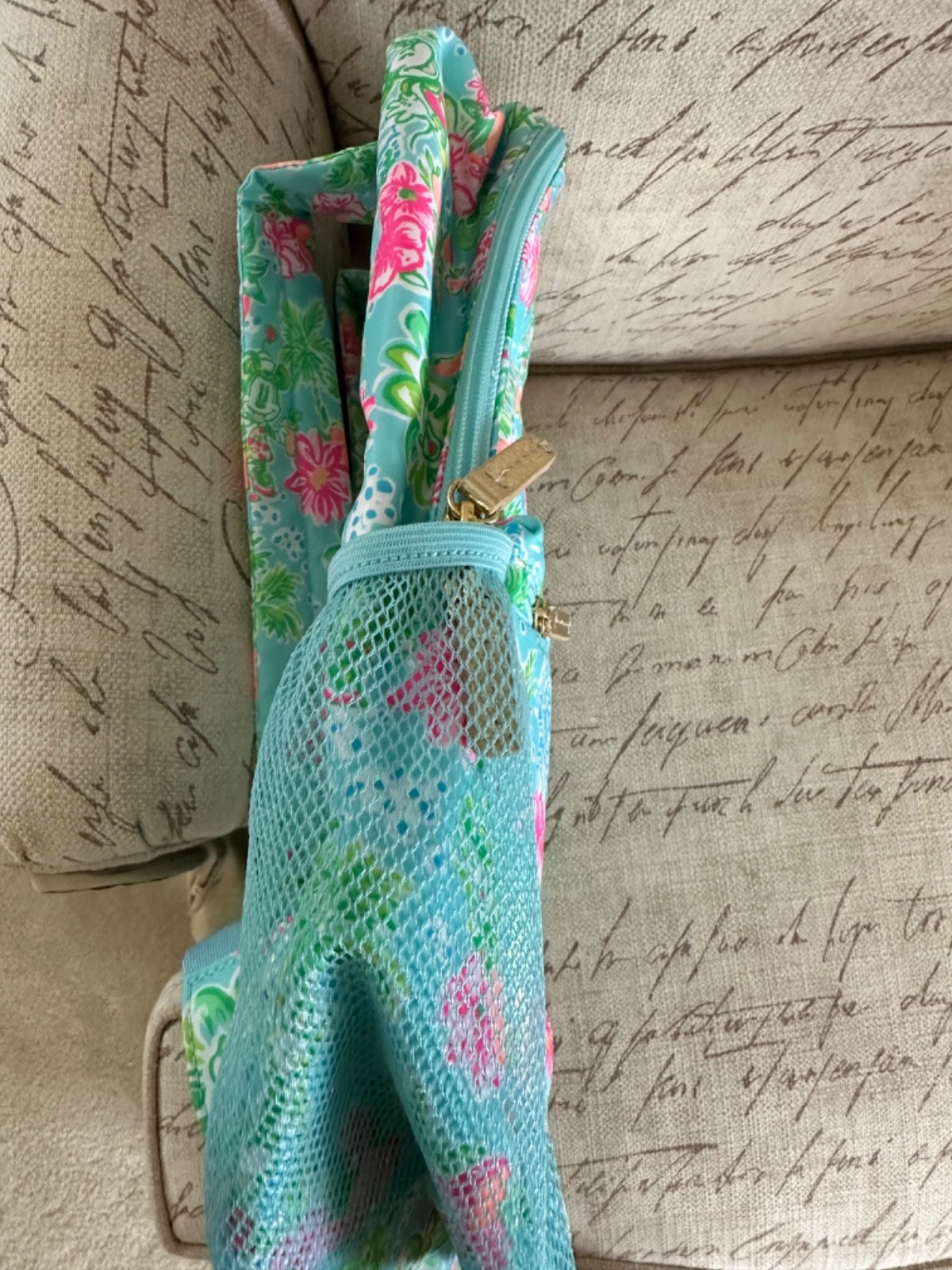 DISNEY PARKS LILLY PULITZER BACKPACK BLUE MICKEY MINNIE