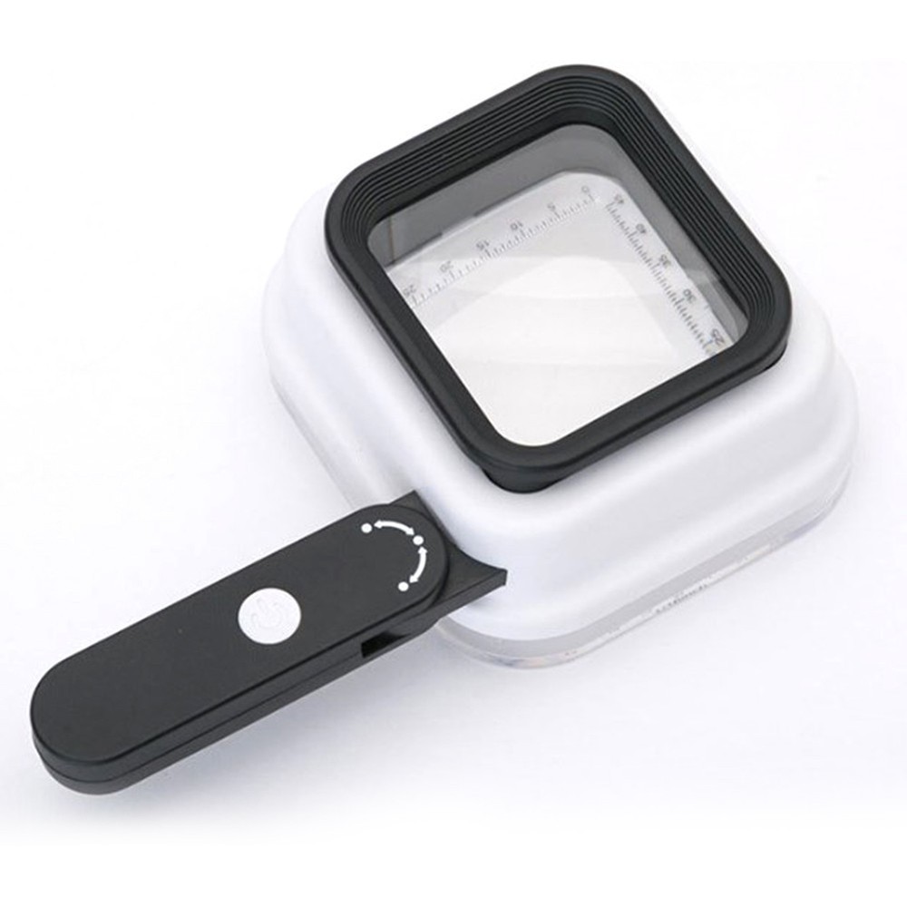 Multifunctional Magnifier with Rotatable Handle and Integrated LED Lights