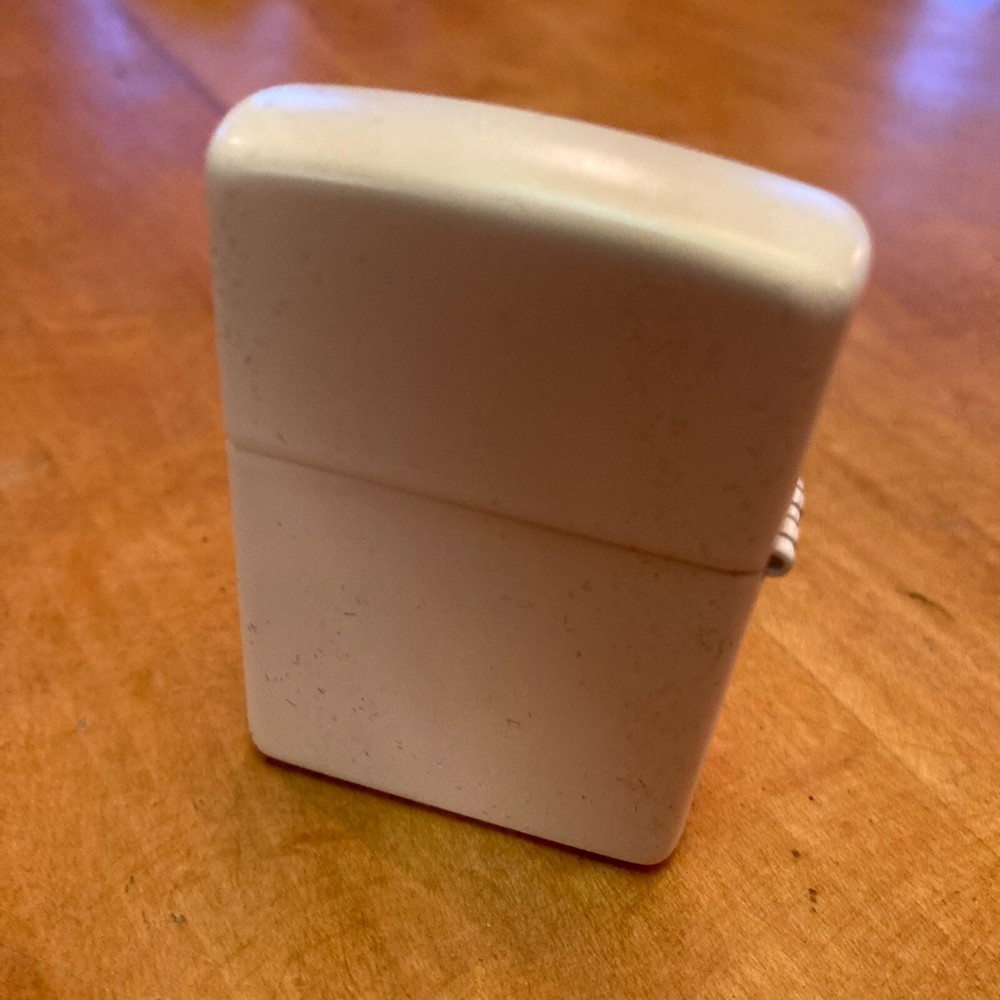 Genuine Zippo White Matte windproof Lighter CASE ONLY No Insert/Box