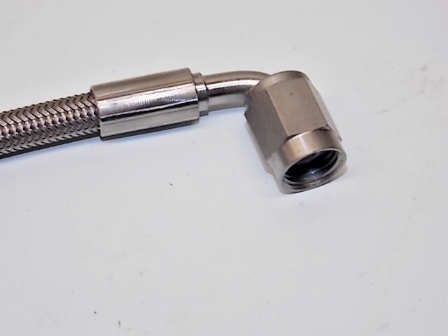 NEW 1) BMRS -3 Lt wt steel braided lines AN-3 female fittings Brembo 061725-21