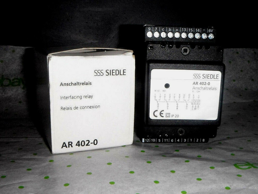 Siedle AR-402 Intercom Interfacing Relay in Switch Panel Housing w/ 4 Contacts