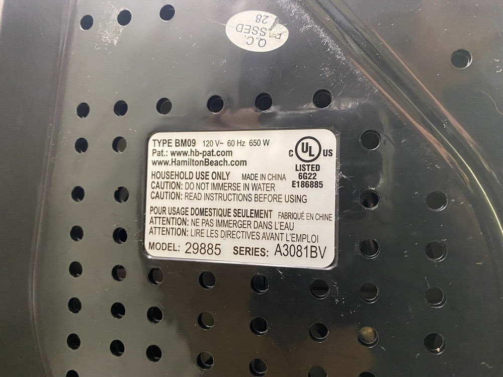 Kneading Blade Paddle for Hamilton Beach Bread Maker Models 29885 29885C (CK)