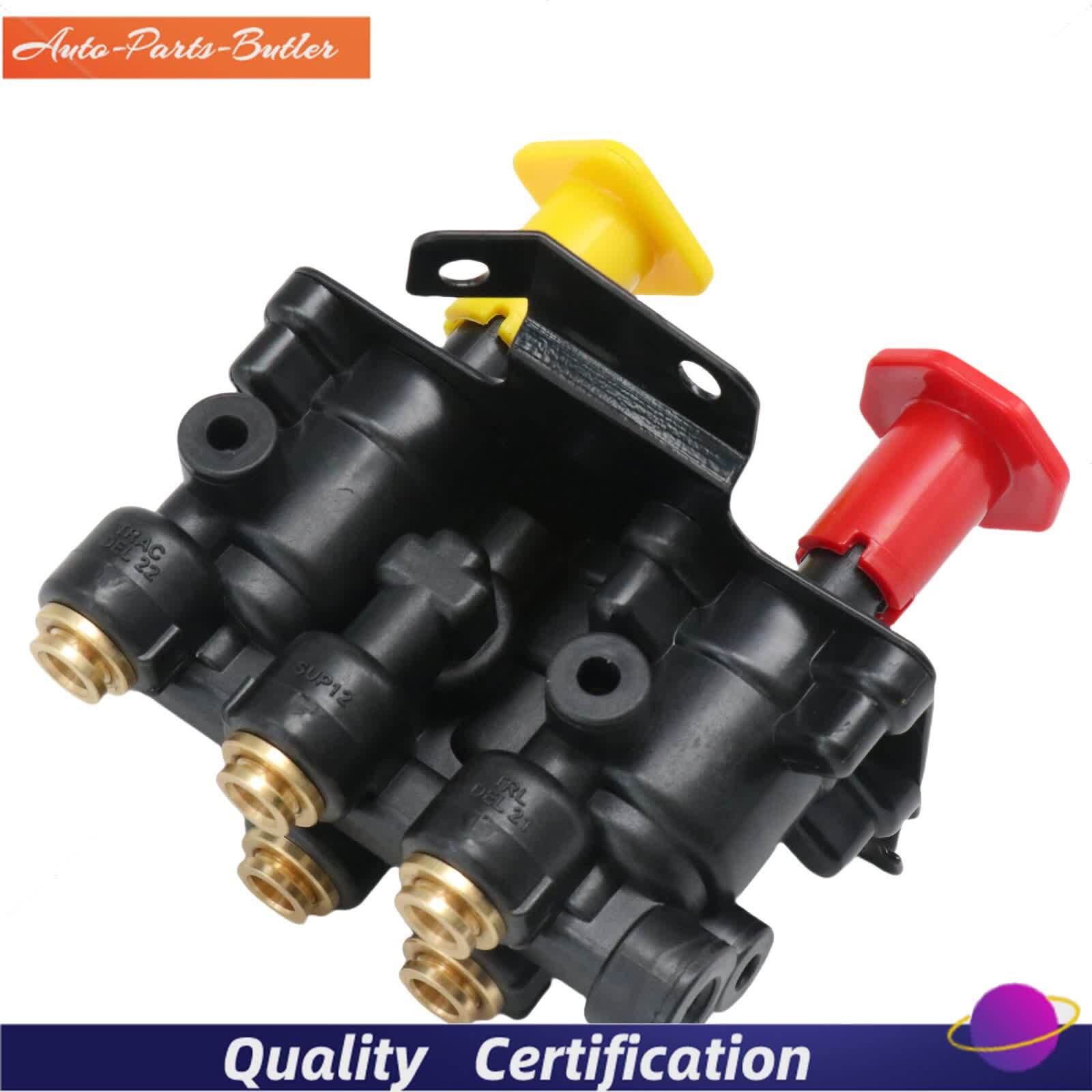 24340522 21315044 K035691 For Volvo VNL Dash Valve Dual Park Brake With 5 Ports