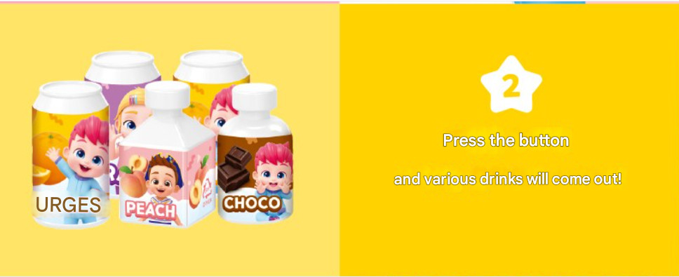 Pinkfong Bebefin Singing Vending Machine LED Light Play Set Kid Interactive Toy