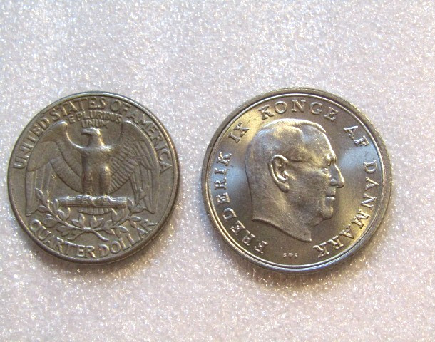 1972 Denmark 1 Krone unc Coin