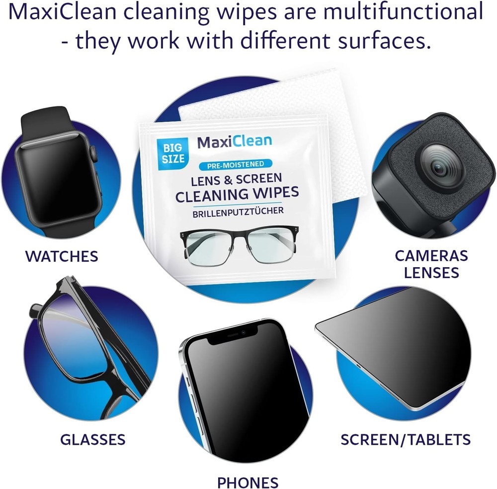 Glasses Wipes for Electronics - 600 Individually Wrapped