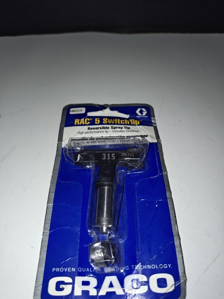 Graco 315 RAC 5 SwitchTip Reversible Spray Tip 286315 High Performance Tip