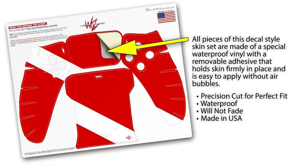 Skin Sony PS5 Controller Dive Scuba Flag