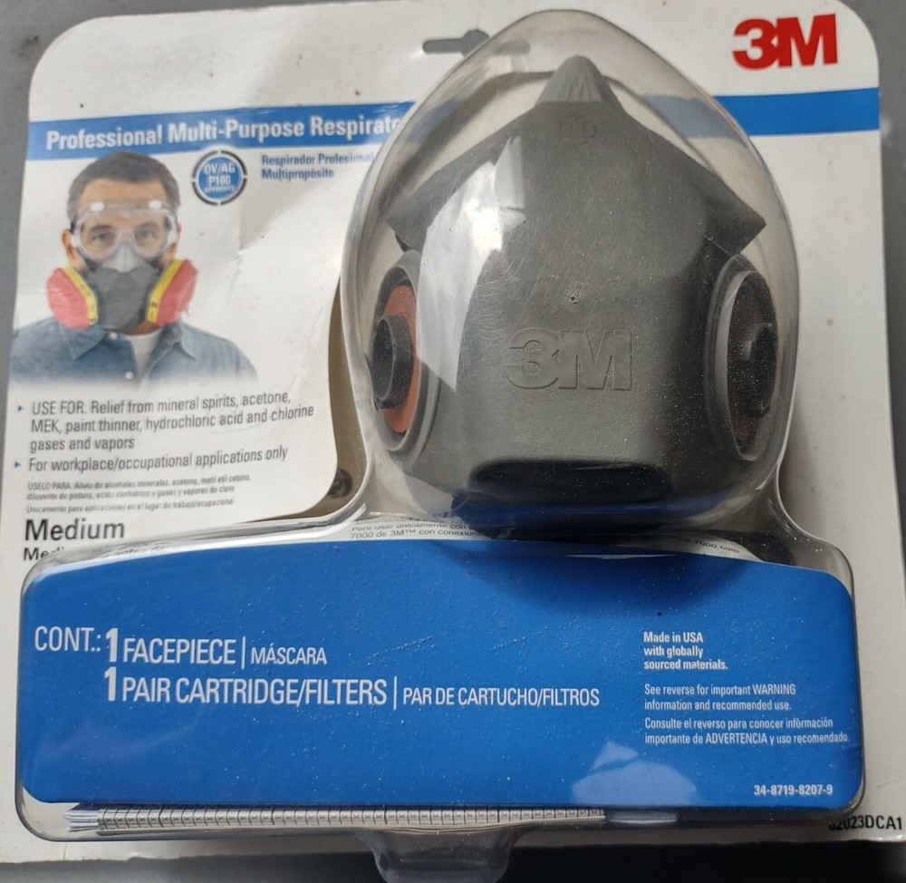 3M 62023DCA1-C Professional Multi-Purpose Respirator, Medium-l