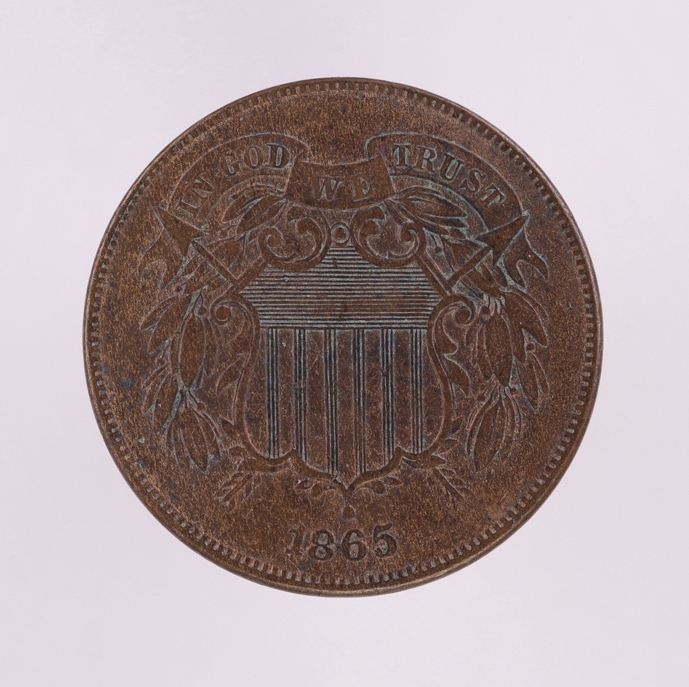 1865 2c Two Cent Piece (B2723)