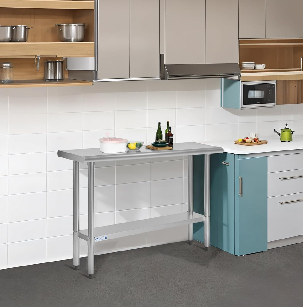 18" x 36" Stainless Steel Work Table Prep Kitchen Commercial Adjustable Shelf