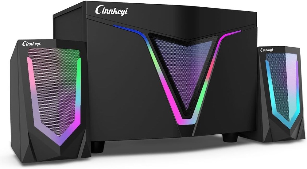 2.1 USB-Powered Computer Speaker with Subwoofer,Computer Speakers with 9 su...