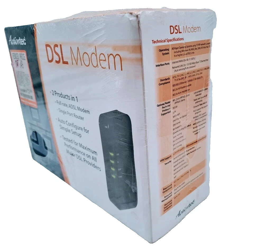 Actiontec DSL modem router Model: GT701D