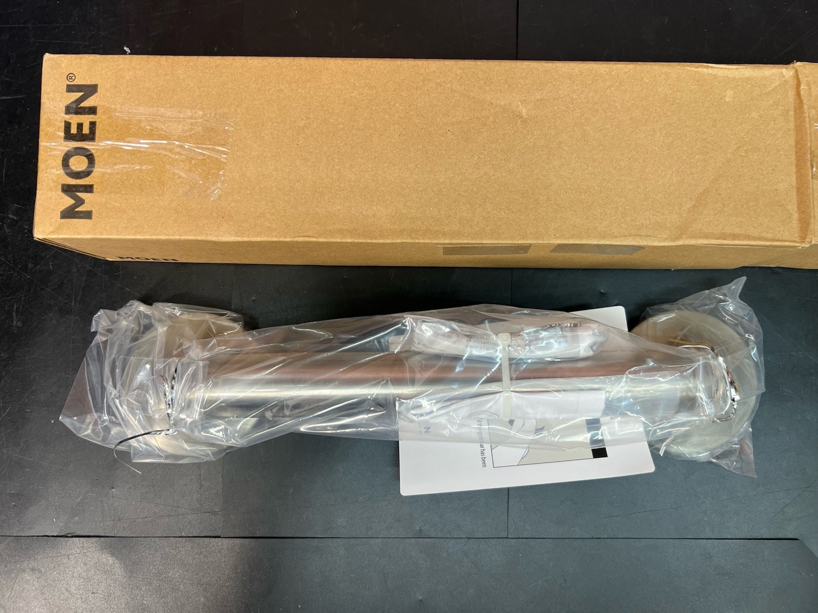 Moen YG2812BN 12" Grab Bar Brushed Nickel Stainless Steel