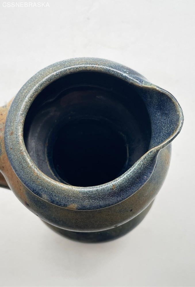 Blue/Brown Unique Handcrafted Pottery Jug