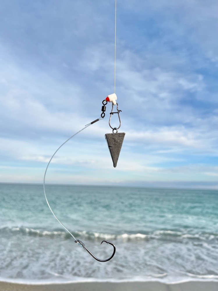 3 Pack 'Fish Finder' Red Drum Rig 100# Mono