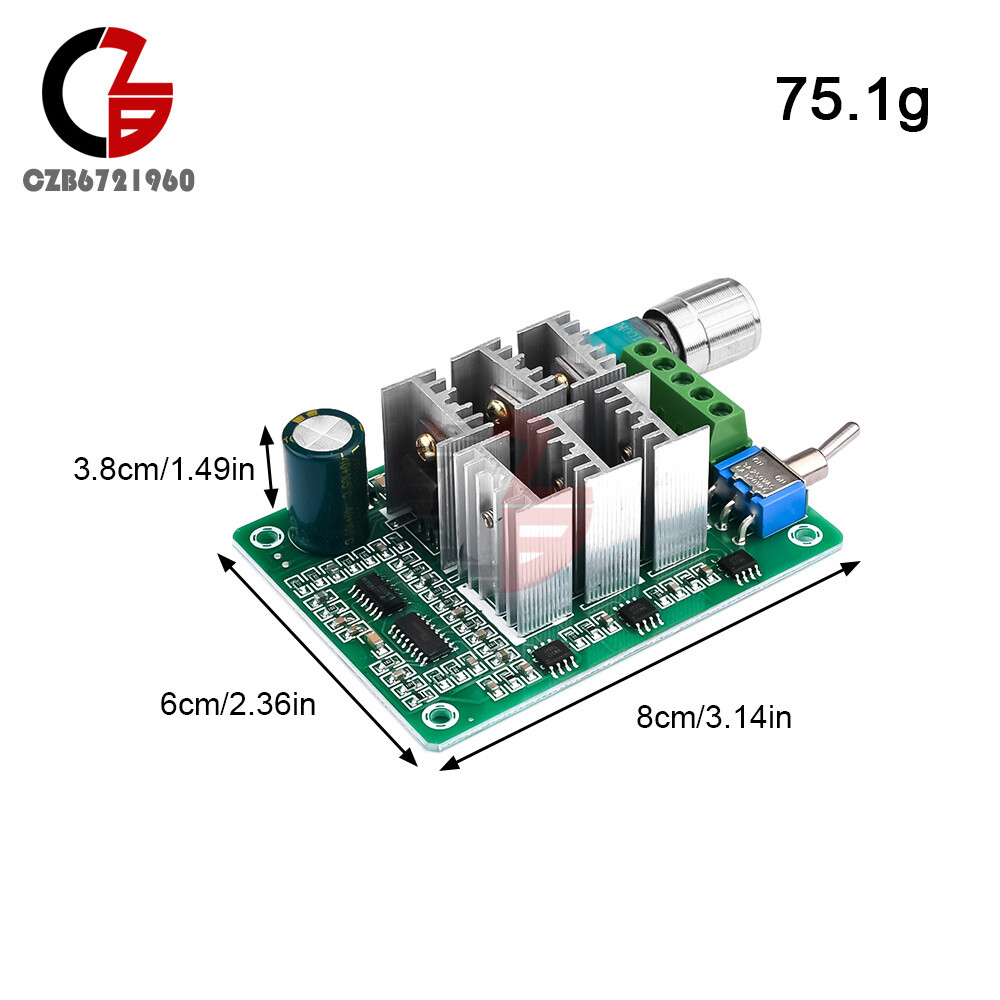 BLDC 3-Phase Sensorless Brushless Modulator Motor Speed Controller DC5-36V