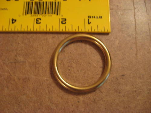 1 3/4" Solid Brass O Rings SCA (Pack Of 5)