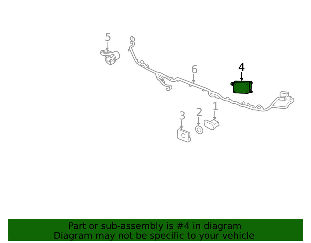 Genuine GM Driver Side Obstacle Detection Control Module 84182642