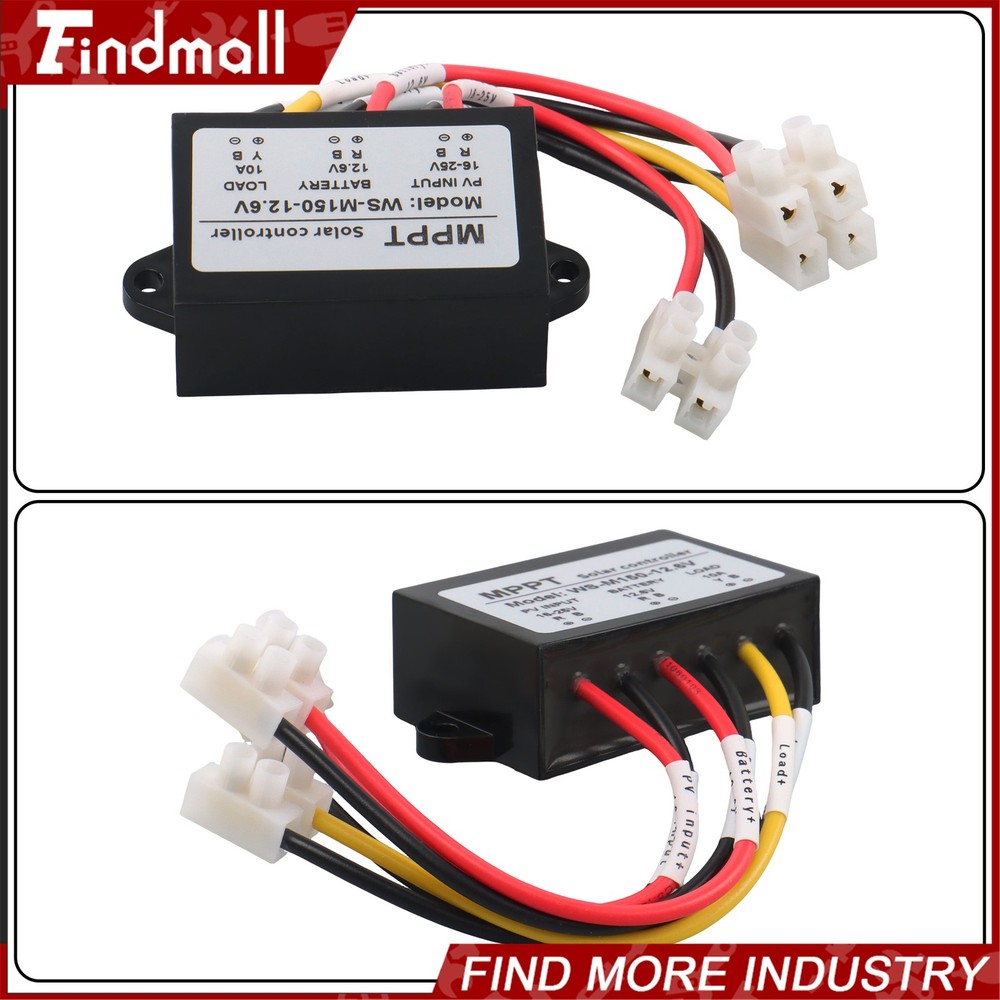 Findmall Solar Battery Charge Controller Boost MPPT Voltage Adjustable 150W
