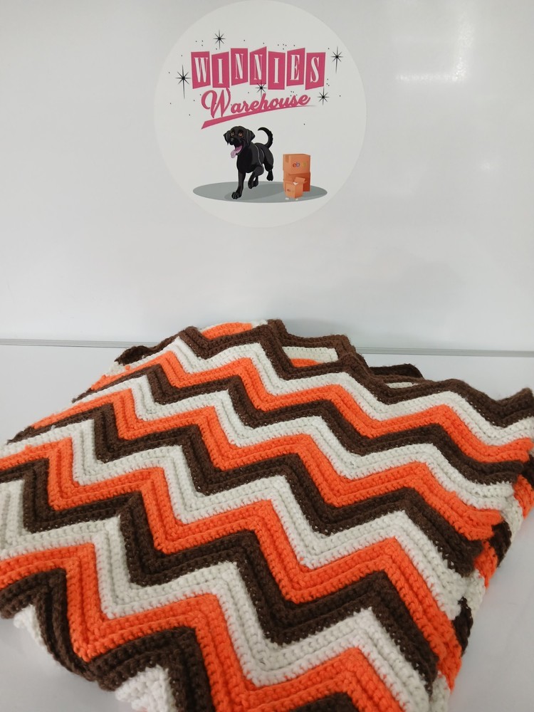 4'x4' Crochet Roseanne Granny Square Throw Couch