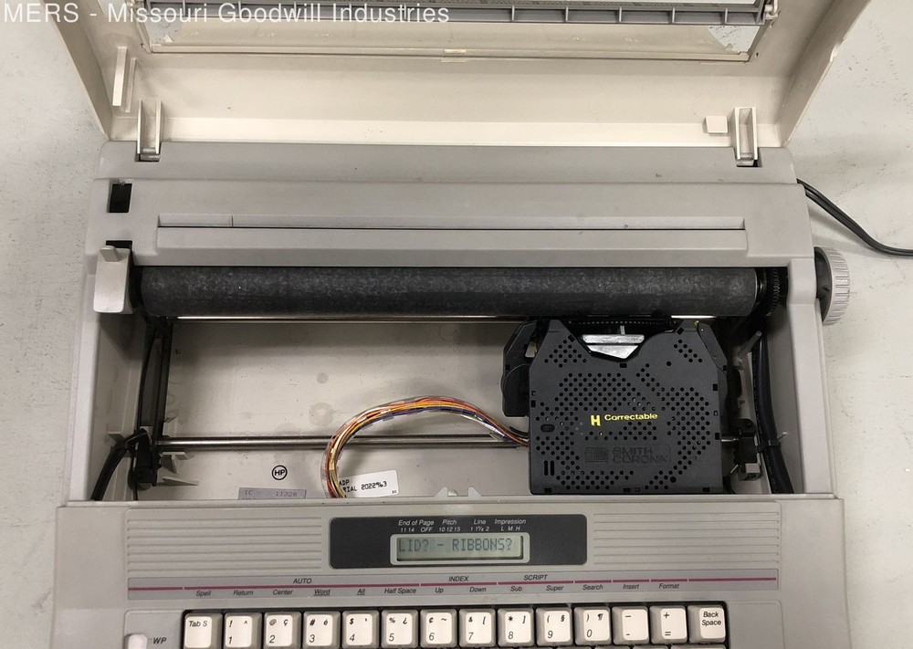 Smith Corona Beige Electronic Display Office Typewriter
