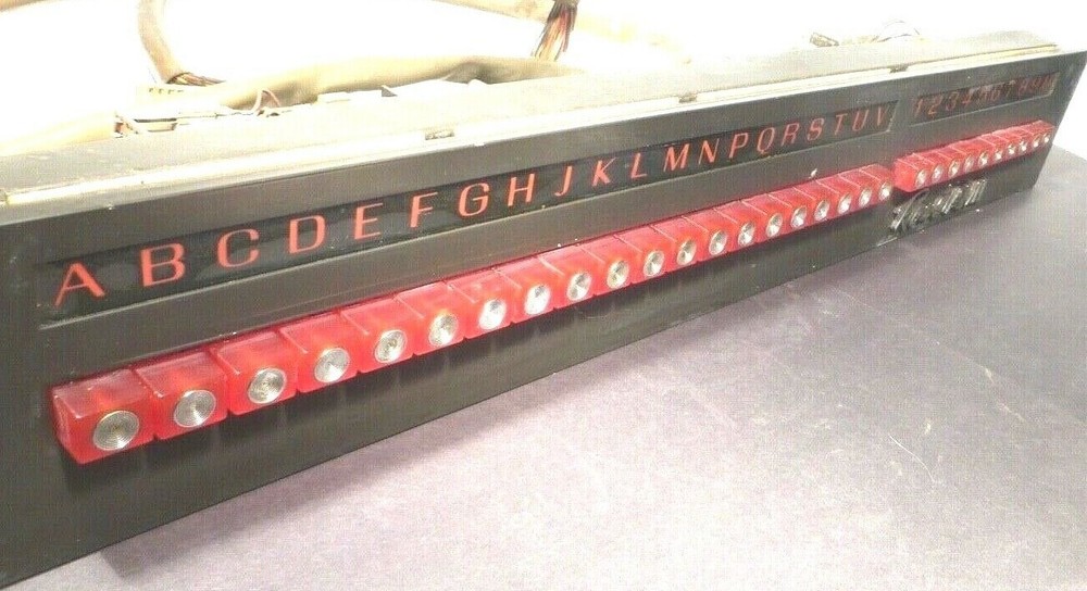 ROWE MM4 JUKEBOX:  Untested BUTTON RACK w/ A WORKING LATCH COIL
