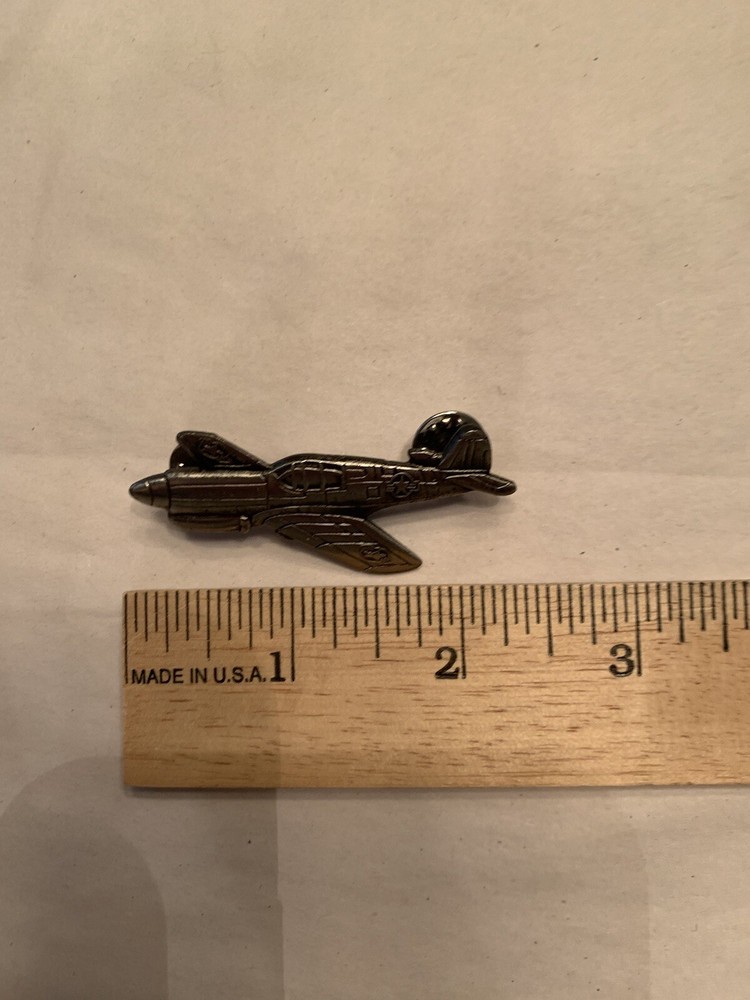 p-40 warhawk airplane hat pin