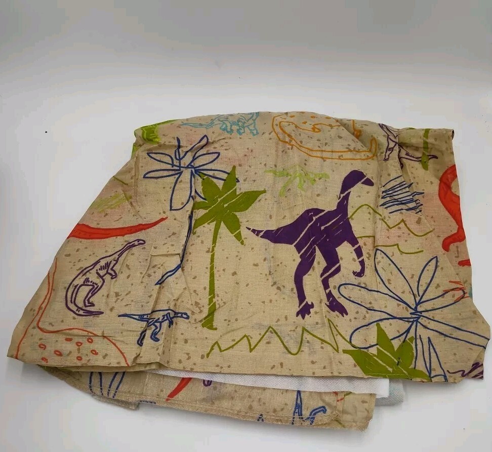 Dinosaurs Twin Bed Skirt Colorful Kids Bedding 13in Drop