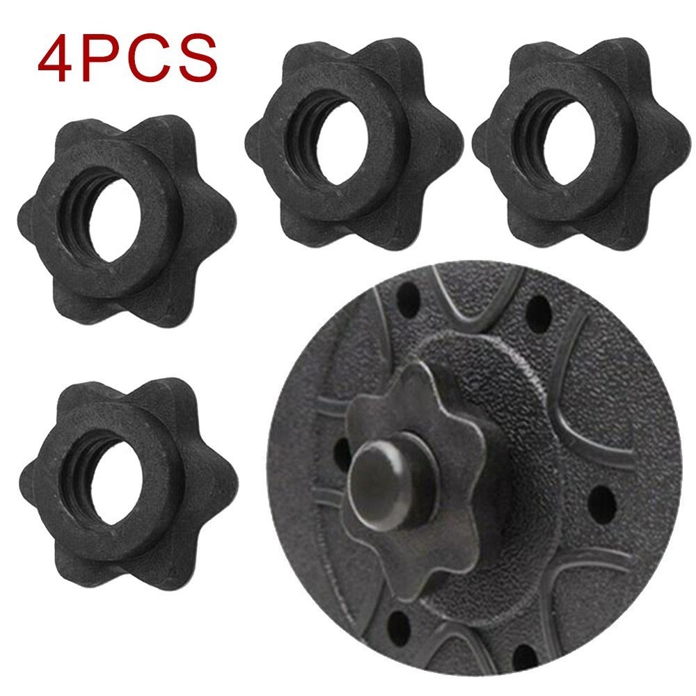 Barbell Spinlock Collars Clips Collars Dumbbell Nut Spin Useful Duable