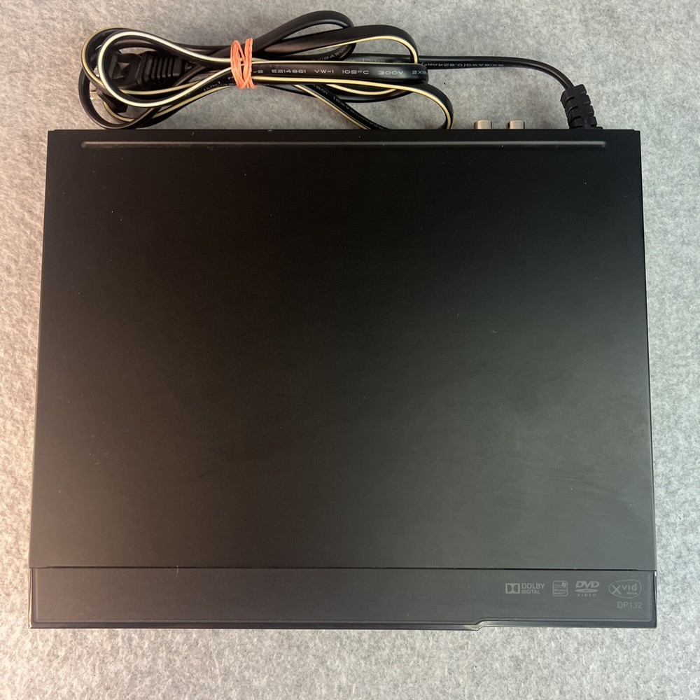 LG CD-DVD DP132 Player with Remote Control & A/V Chord Black Tested EUC