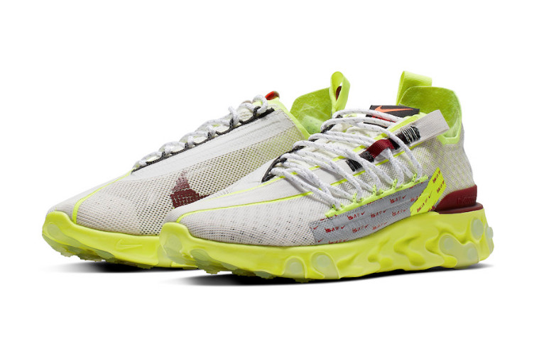 Nike React ISPA Platinum Volt Reflective Running Casual Sneakers