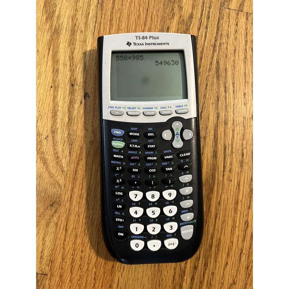 Texas Instruments TI 84 Plus Black Graphing Calculator with Cover