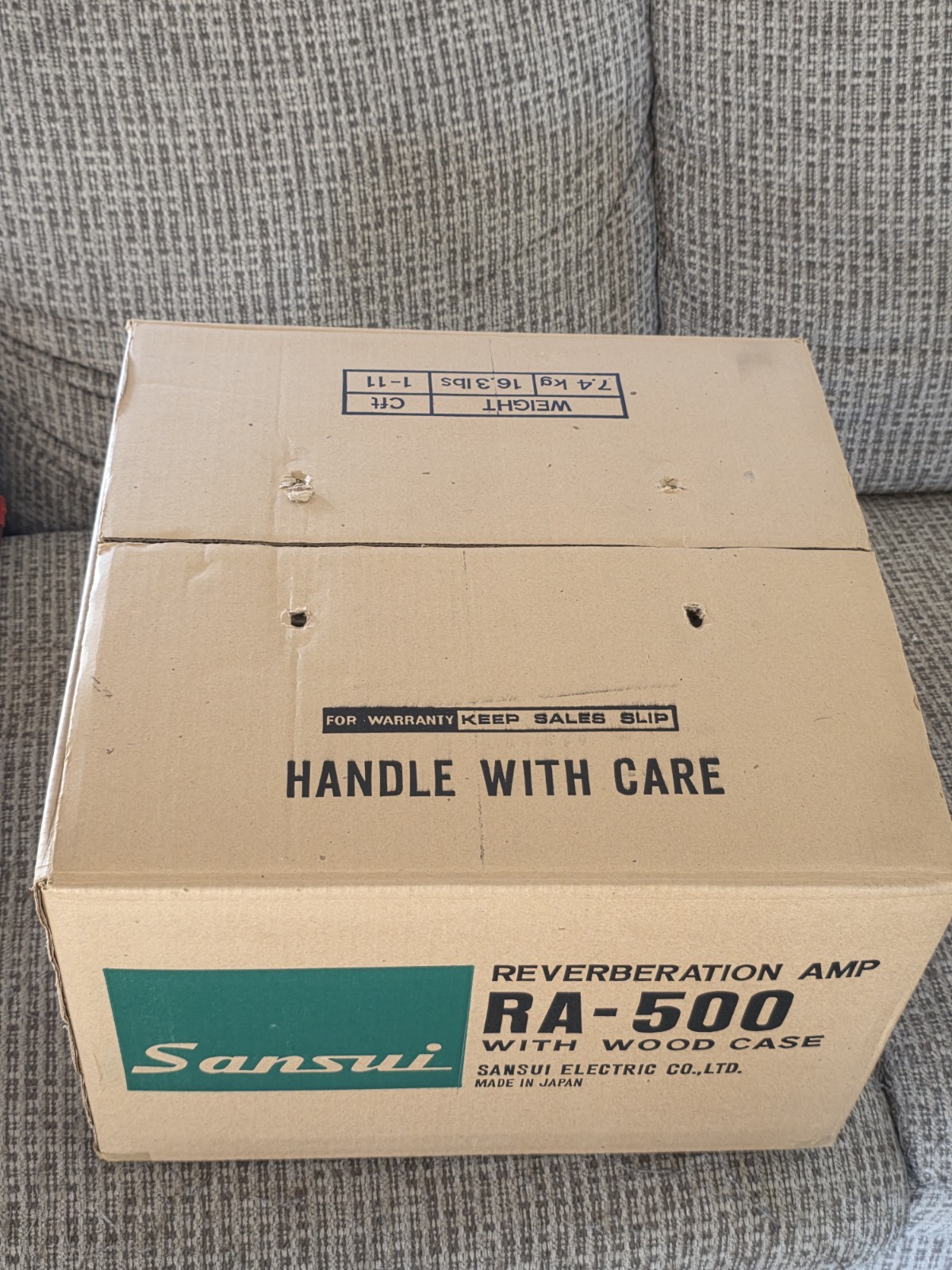 Sansui RA-500 Reverberation Amplifier In Original Box Running Excellent Wow!