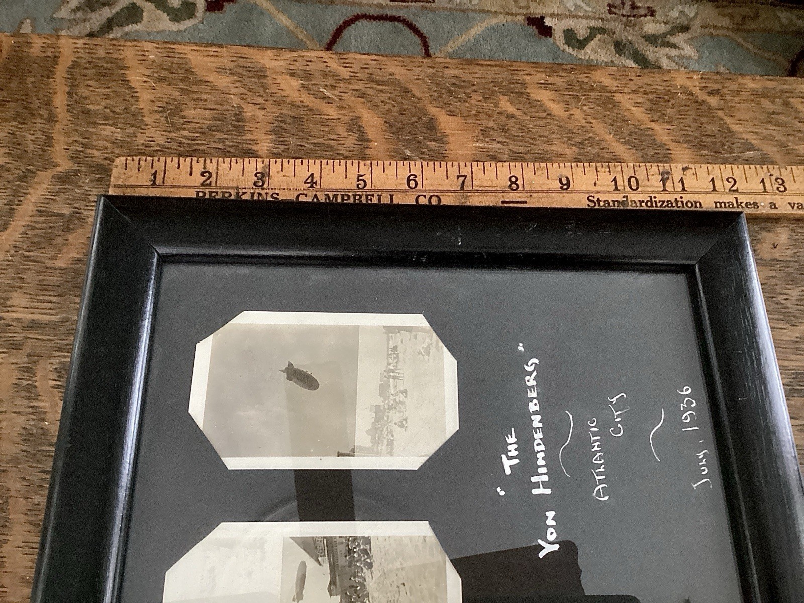 Hindenburg LZ 129 Zeppelin Rigid Airship Vintage Photo 1937 Lakehurst Dirigible