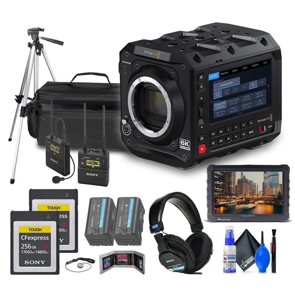 Blackmagic Design PYXIS 6K Full-frame Cinema Box Camera  + Mic System + More