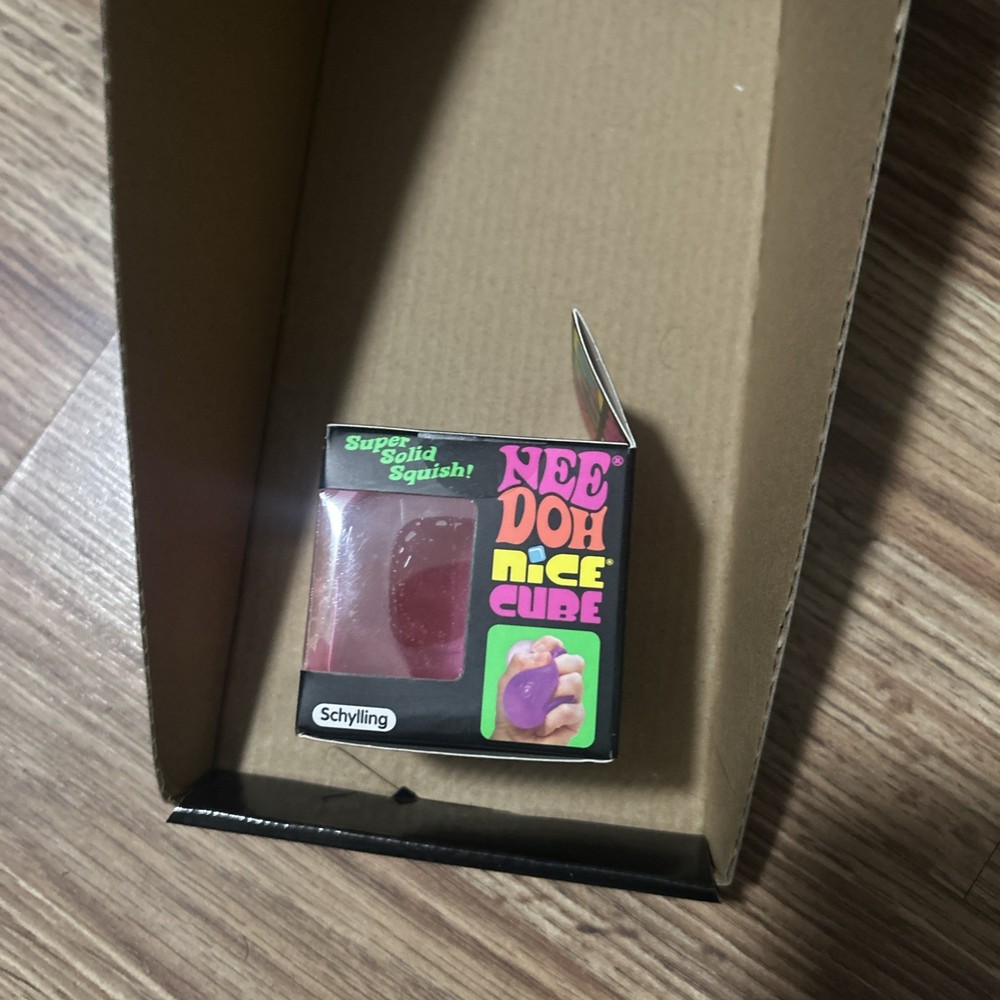 NeeDoh Nee Doh Nice cube Nicecube L pink Solid Squish Cube Ice Block 🧊