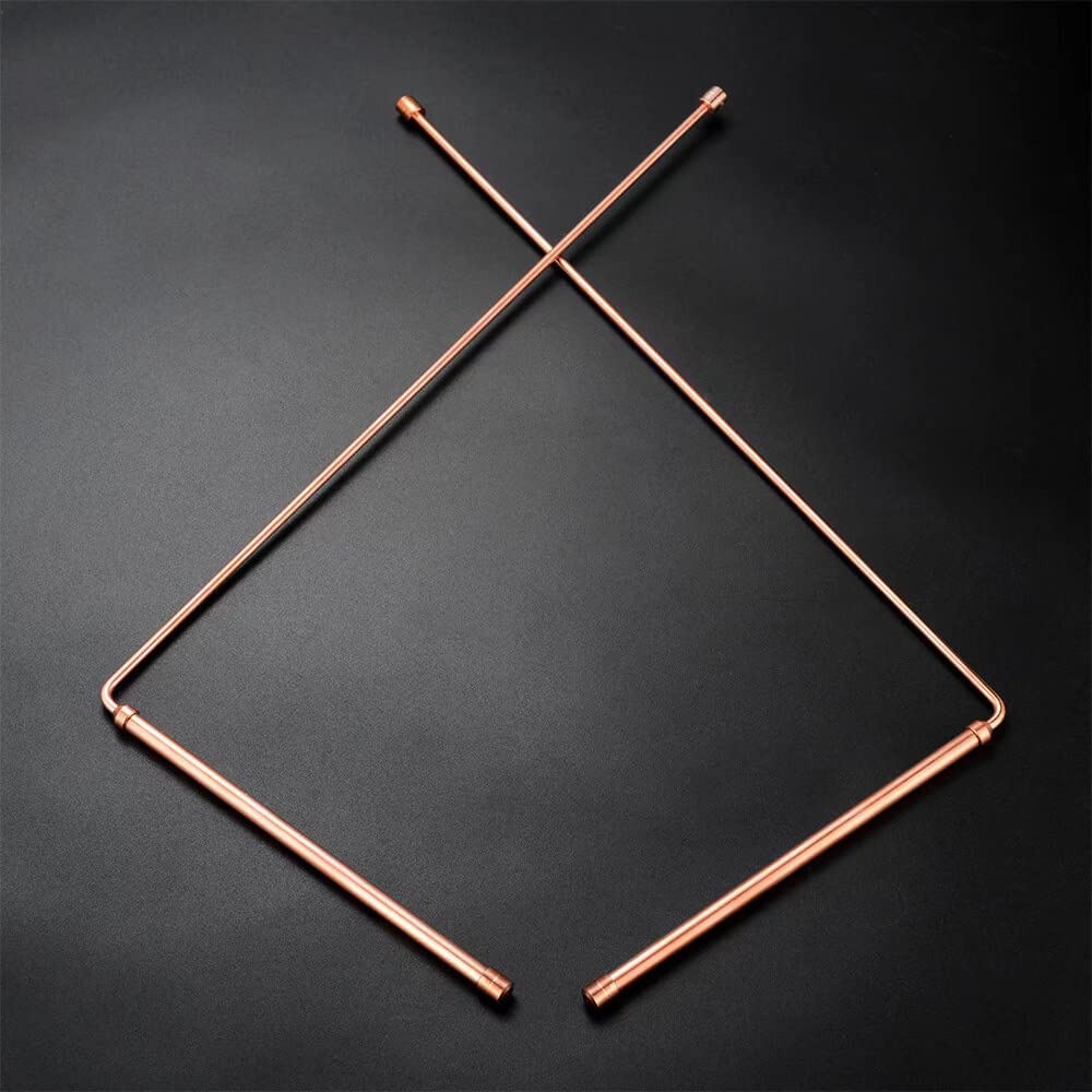 Copper Dowsing Rods 99.9% Pure Copper 2PCS Divining Rods for Ghost Hunting Tools
