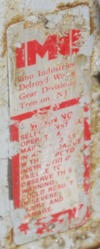 IMO INDUSTRIES DELROYD WORMGEAR