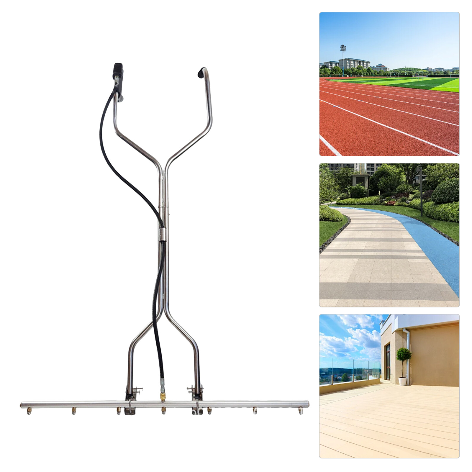 39" 7-Hole Water Broom For Hot and Cold Water Pressure Washer 100x160cm/39*63in