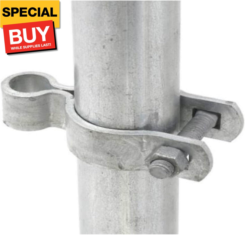 2 Pcs Chain Link Fence Gate Post Hinge for Outside Diameter Post/Pipe, Pressed S